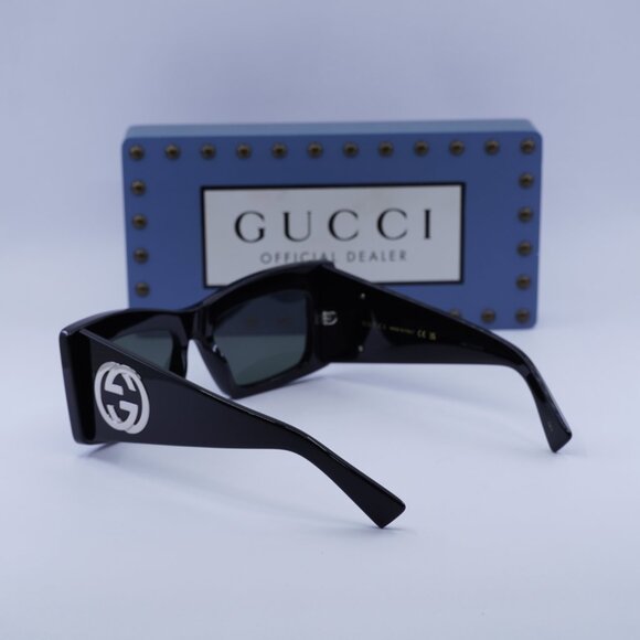 Final Price! Gucci GG1842S 001 Black/Grey Sunglasses - Picture 8 of 9